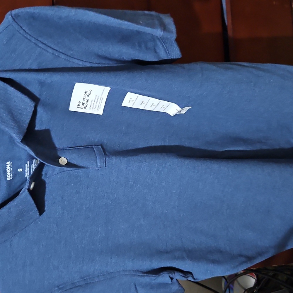 Sonoma blue polo shirt men's size small